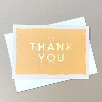 Gold Star Thank You Luxury Box Set Of Eight Note Cards, 8 of 9