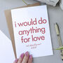 Flirty Valentine's Card | For Boyfriend Or Girlfriend, thumbnail 1 of 3
