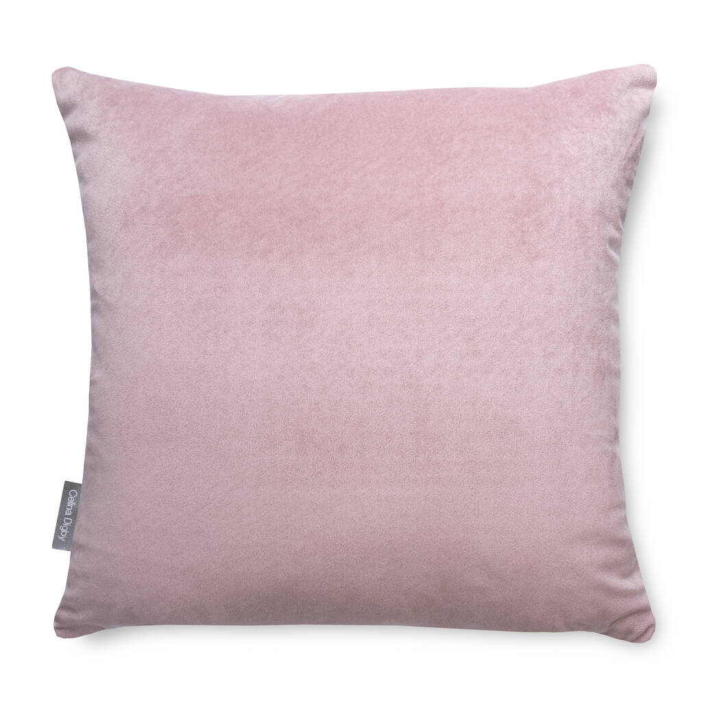 Luxury Super Soft Velvet Cushion Blush Pink, 1 of 6