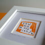 You, Me And The Cat Mini Art Print, thumbnail 2 of 8