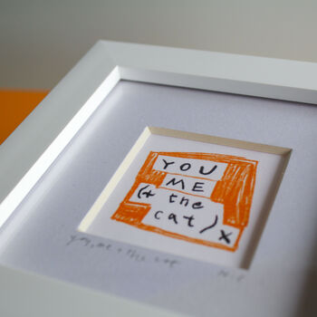 You, Me And The Cat Mini Art Print, 2 of 8