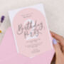Personalised A6 Pink Age Birthday Party Invitation, thumbnail 2 of 3