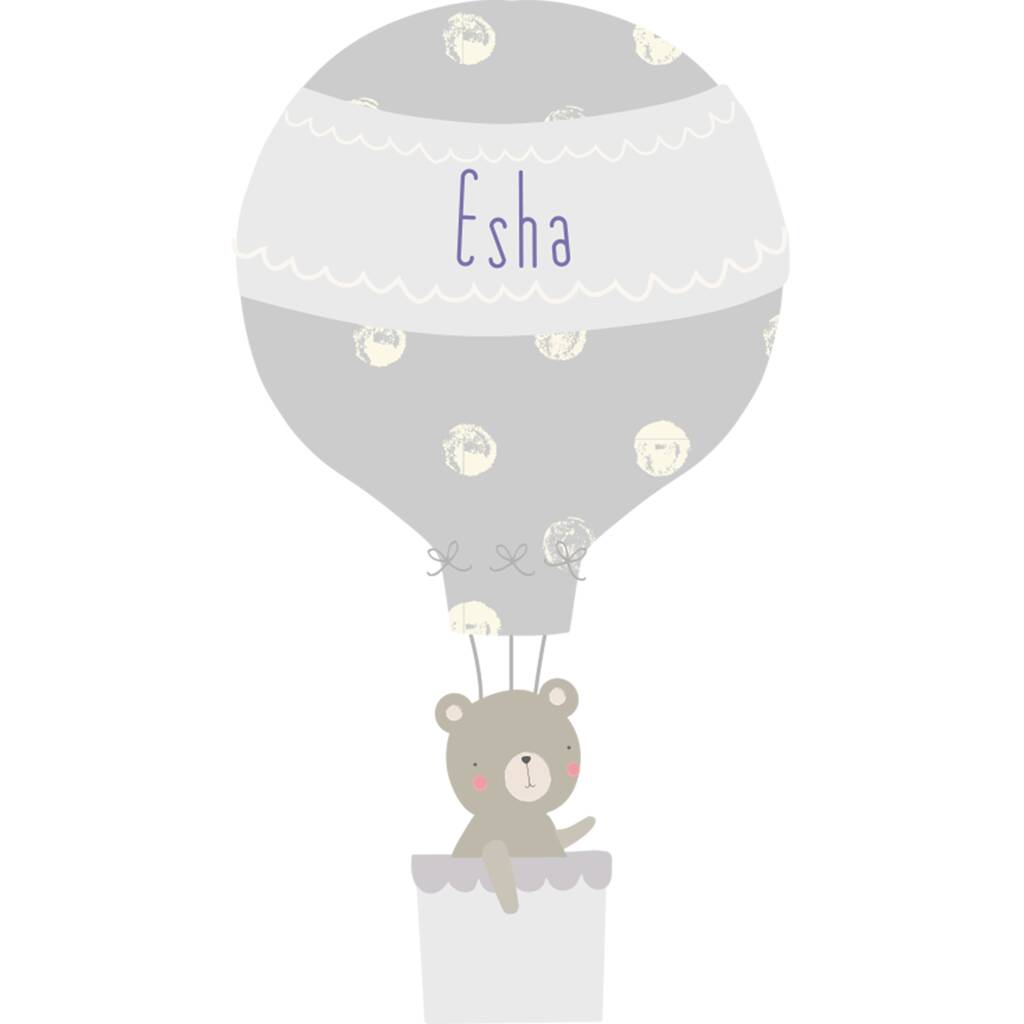 Large Hot Air Balloon Wall Sticker By Littleprints
