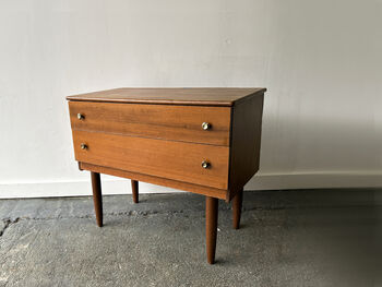 1960s Mid Century Vintage Petite Chest Of Drawers, 4 of 8