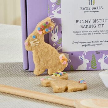Bunny Biscuit Baking Kit Gift Box With Wooden Spoon, 3 of 6