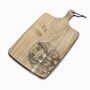 Personalised Longhaired Dachshund Engraved Acacia Serving Board, thumbnail 2 of 2