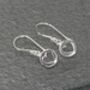 Sterling Silver Cut Out Heart Drop Earrings, thumbnail 1 of 5