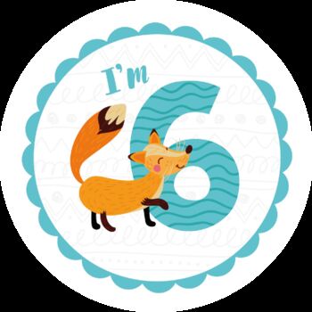 I'm Six Birthday Fox Lollipop, 2 of 3