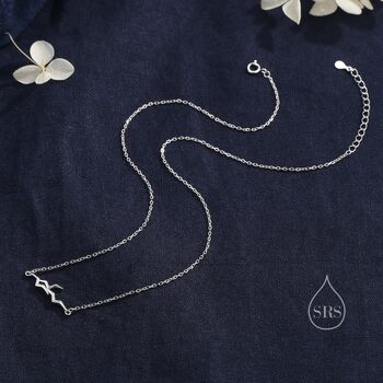 Sterling Silver Albatross Pendant Necklace, 7 of 12