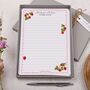 A5 Personalised Letter Writing Paper With Strawberries, thumbnail 1 of 4