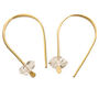 Herkimer Diamond Dangle Drop Earrings In 14k Gold Filled, thumbnail 2 of 6