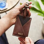 Personalised Luxe Envelope Leather Luggage Tag, thumbnail 2 of 4