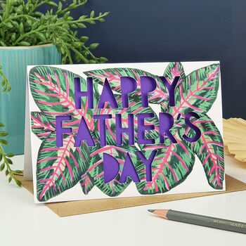 Happy Father's Day Paper Cut Card, 2 of 6