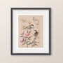 'Bonnie' Birds And Butterfly Chinoiserie Giclee Art, thumbnail 9 of 9