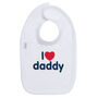 Baby Bib 'I Love Daddy, Cotton Baby Bib, Baby Gift, thumbnail 1 of 1