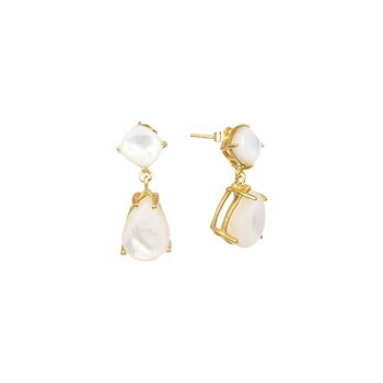 'Pure Elegance' White Onyx Stone Earrings, 4 of 5