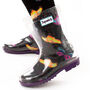 Squelch Transparent Wellies And Three Sock Set Spots, thumbnail 1 of 7