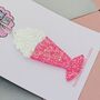 Pink Retro Milkshake Glitter Resin Christmas Decoration, thumbnail 2 of 4