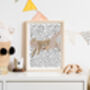 Leopard Sleeping Nursery Children's Art Print, thumbnail 3 of 5