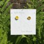 Sunflower Classic Yellow Flower Stud Earrings, thumbnail 2 of 4