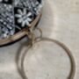 Black Pearl Circular Bangle Handcrafted Clutch Bag, thumbnail 7 of 7