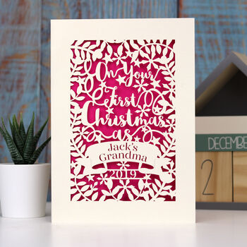Personalised First Christmas As… Card, 6 of 7