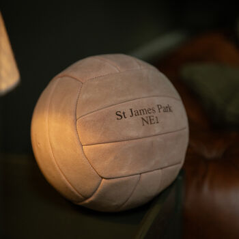 Personalised Engraved Premium Suede Football Ball, 8 of 12