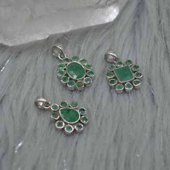 Emerald Pendant Necklace: May Birthstone, 5 of 9