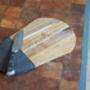 Personalised First Home Wood And Slate Chopping Board, thumbnail 6 of 6