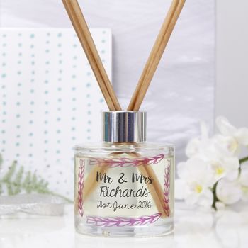 Personalised Wedding Reed Diffuser Gift Set, 5 of 10