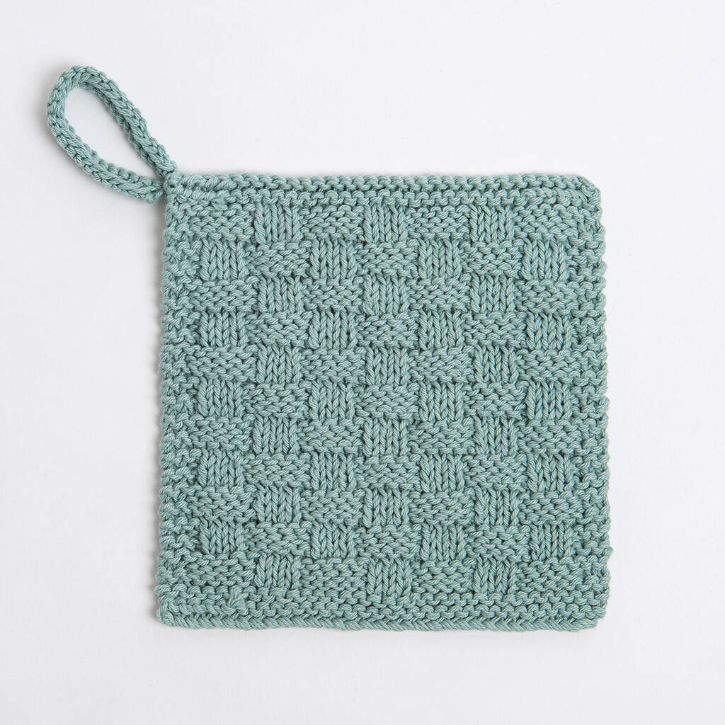 Face Cloth And Scrub Pad Knitting Kit By Wool Couture