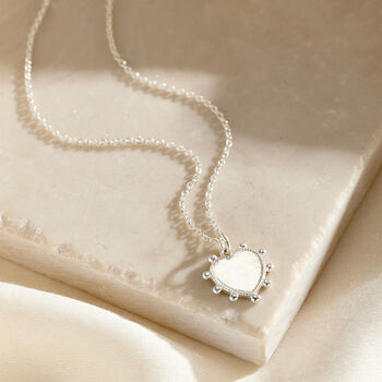 Personalised Bobble Heart Charm Necklace, 3 of 6