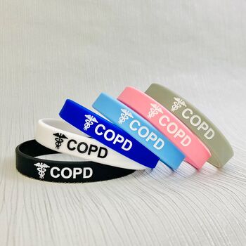 Copd Silicone Medical Alert Wristband, 2 of 10