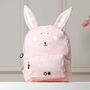 Personalised Trixie Rabbit Backpack For Nursery, School, Holiday, thumbnail 2 of 12