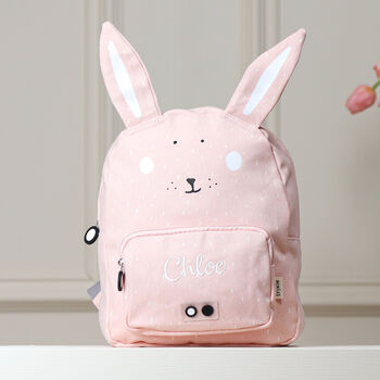 Personalised Trixie Rabbit Backpack For Nursery, School, Holiday, 2 of 12