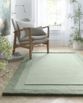 Origins Stacked Borders Wool Rug, 3 of 10