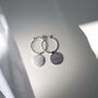 Sterling Silver Omega Drop Earrings, thumbnail 2 of 8