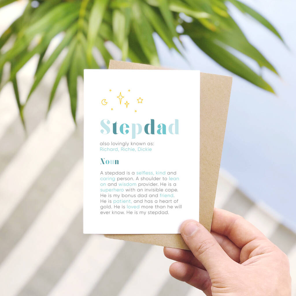 Personalised Stepdad Definition Card, 1 of 6