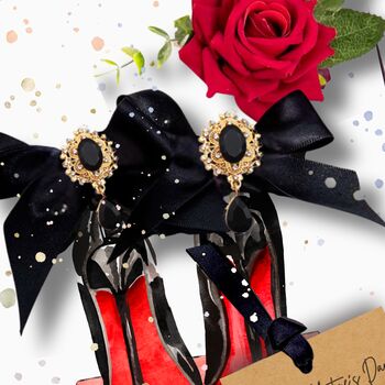Personalised 30th Black Heels Handmade Scented Birthday Card, 2 of 8