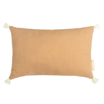 Organic Cotton Tassel Cushion, 4 of 7