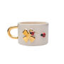 Lucky Clover And Ladybug Mug With Gold Plated Handle, thumbnail 2 of 2