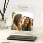 Personalised Wedding Day Gift For Sister From Sibling – Custom Photo Acrylic Plaque, thumbnail 1 of 2