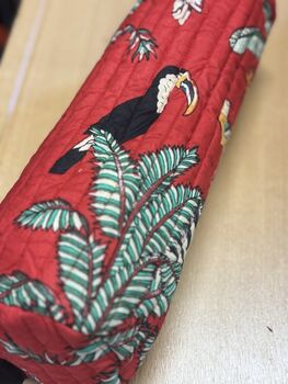Block Print Washbag, Make Up Pouch, Travel Kit, 10 of 10