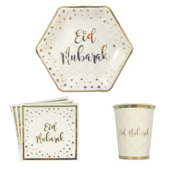 Eid Party Pack Cream And Gold, 2 of 3