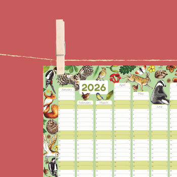 2026 Woodland Animals Wall Calendar And Year Planner, 2 of 5