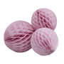 Pink Honeycomb Balls Hanging Decorations, thumbnail 2 of 3