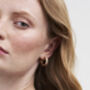 Gold Nightshade Hoop Earrings, thumbnail 2 of 7