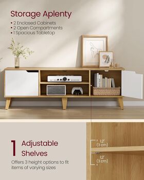 Tv Stand Entertainment Center Media Console, 3 of 6