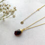 Personalised January Birthstone Garnet Necklace, thumbnail 6 of 7