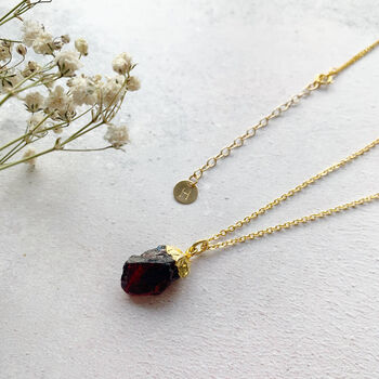 Personalised January Birthstone Garnet Necklace, 6 of 7